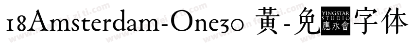 18Amsterdam-One30 黃字体转换
